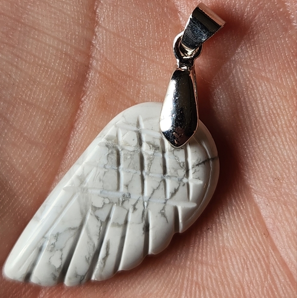 Crystal Wing Pendants! Quartz, Tigers Eye, Jasper. Angel Wings Necklace. Gems - Picture 4 of 9